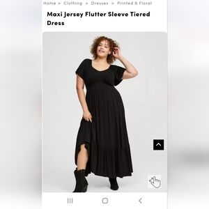 Torrid Flutter Sleeve Maxi Dress